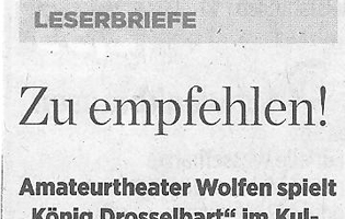 Leserbrief in der Mitteldeutschen Zeitung vom 07.02.2018